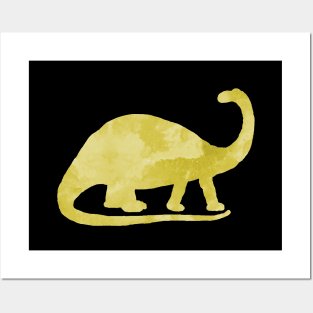 Yellow Brontosaurus Posters and Art